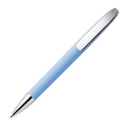 Ручка шариковая VIEW, покрытие soft touch (светло-голубой)