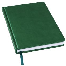 Ежедневник недатированный Bliss, А5,  темно-зеленый, белый блок, без обреза (тёмно-зелёный)