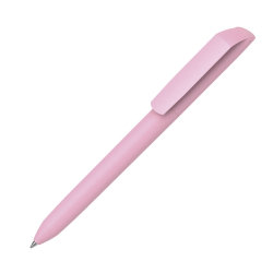 Ручка шариковая FLOW PURE, покрытие soft touch (светло-розовый)