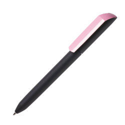 Ручка шариковая FLOW PURE, покрытие soft touch (светло-розовый)