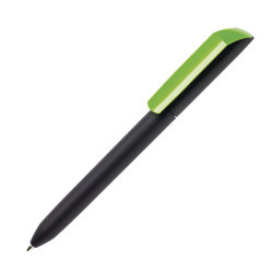 Ручка шариковая FLOW PURE, покрытие soft touch (неоновый зеленый)