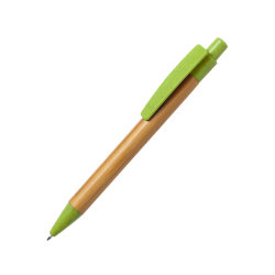 Ручка шариковая SYDOR, бамбук, пластик с пшеничным волокном (светло-зеленый)