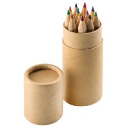Набор цветных карандашей (12шт)  "Игра цвета" в футляре (коричневый)