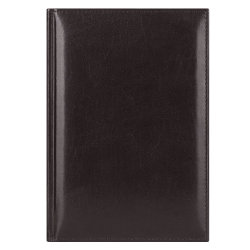 Ежедневник недатированный Madrid, 145x205, натур.кожа, темно-коричневый, подарочная коробка
